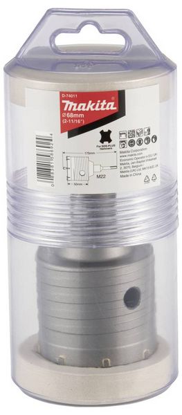 Produktbild: Makita D-74011 Hohlbohrkronen-Set 68mm Gesamtl&auml;nge 175mm 1St.