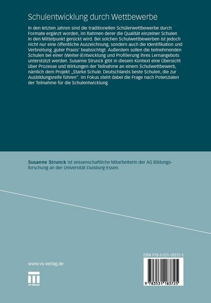 Produktbild: Schulentwicklung durch Wettbewerbe