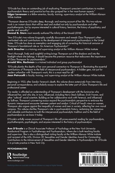 Produktbild: Clara M. Thompson's Professional Evolution and Legacy