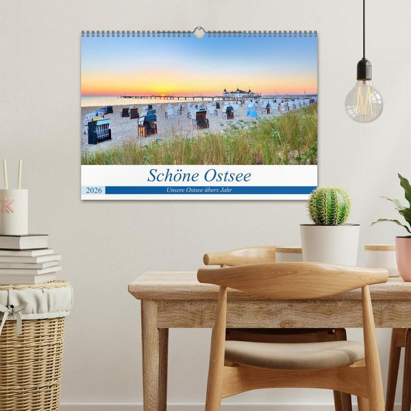 Produktbild: Sch&ouml;ne Ostsee - Impressionen &uuml;bers Jahr (Wandkalender 2026 DIN A3 quer), CALVENDO Monatskalender