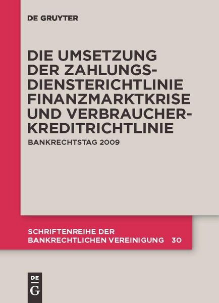 Produktbild: Die zivilrechtliche Umsetzung der Zahlungsdiensterichtlinie