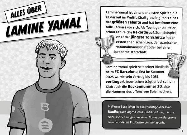 Produktbild: Mein Fu&szlig;ballheld Lamine Yamal &ndash; Seine Geschichte, seine Spiele, seine Rekorde