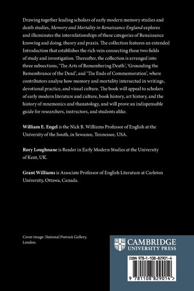 Produktbild: Memory and Mortality in Renaissance England