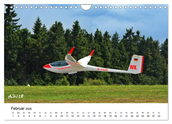 Produktbild: Fliegerschule Wasserkuppe (Wandkalender 2026 DIN A4 quer), CALVENDO Monatskalender