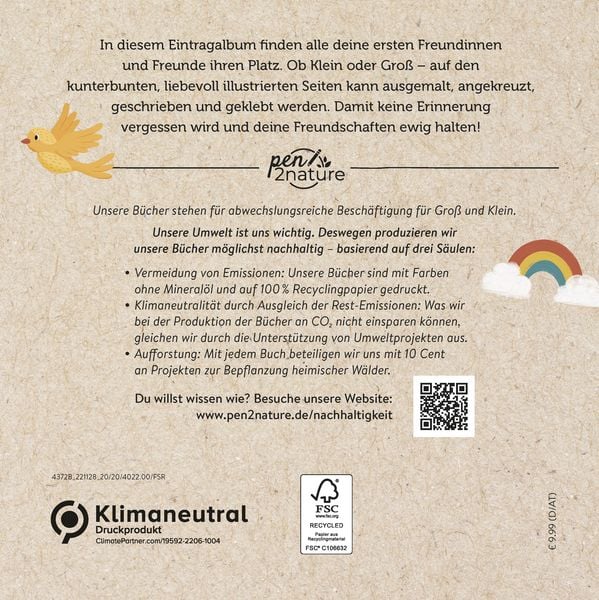 Produktbild: Mein Freundschaftsbuch. Eintragen, Malen, Erinnern - F&uuml;r Kinder ab 3 Jahren
