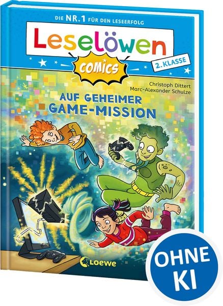 Produktbild: Lesel&ouml;wen Comics 2. Klasse - Auf geheimer Game-Mission