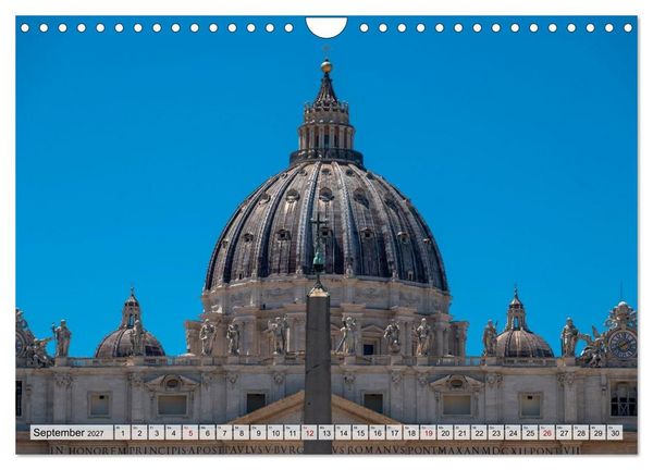 Produktbild: San Pietro - Petersplatz und Petersdom (Wandkalender 2027 DIN A4 quer), CALVENDO Monatskalender