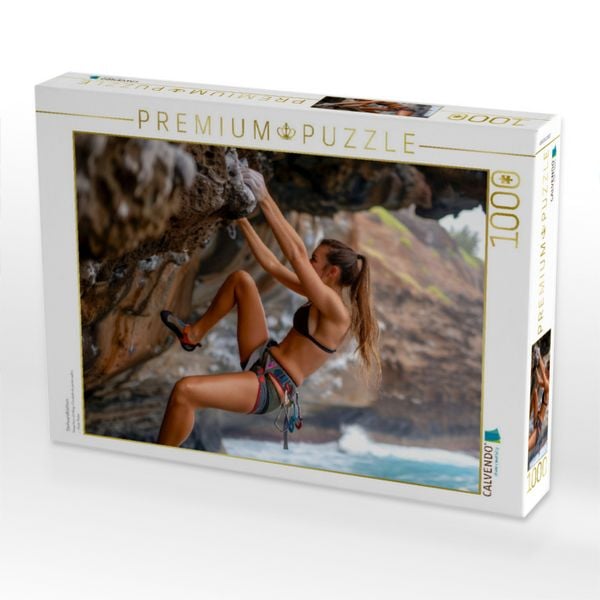 Produktbild: CALVENDO Puzzle Steilwandklettern | 1000 Teile Lege-Gr&ouml;&szlig;e 64x48cm Foto-Puzzle f&uuml;r gl&uuml;ckliche Stunden