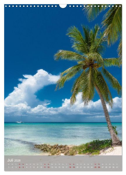 Produktbild: Karibischer Traum Isla Saona (Wandkalender 2026 DIN A3 hoch), CALVENDO Monatskalender