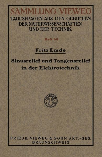 Produktbild: Sinusrelief und Tangensrelief in der Elektrotechnik