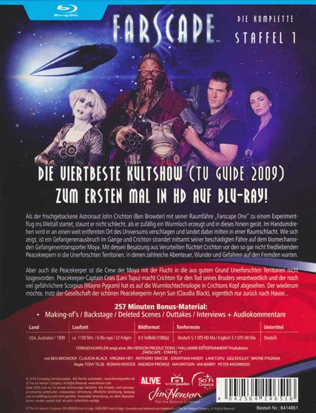 Produktbild: Farscape - Verschollen im All - Staffel 1 [6 BRs]