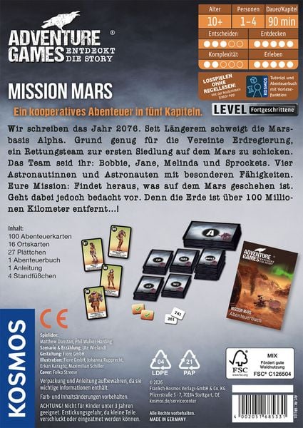 Produktbild: Adventure Games - Mission Mars