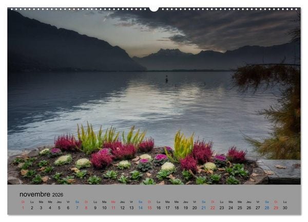 Produktbild: Montreux, la Riviera Suisse (Calendrier mural 2026 DIN A2 vertical) calendrier de bureau