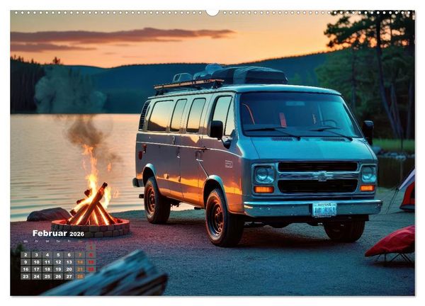 Produktbild: Vanlife - Caravan Abenteuer (Wandkalender 2026 DIN A2 quer), CALVENDO Monatskalender