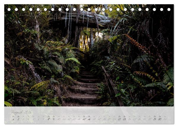 Produktbild: Neuseeland von Nord bis S&uuml;d (Tischkalender 2026 DIN A5 quer), CALVENDO Monatskalender