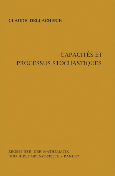Produktbild: Capacit&eacute;s et processus stochastiques