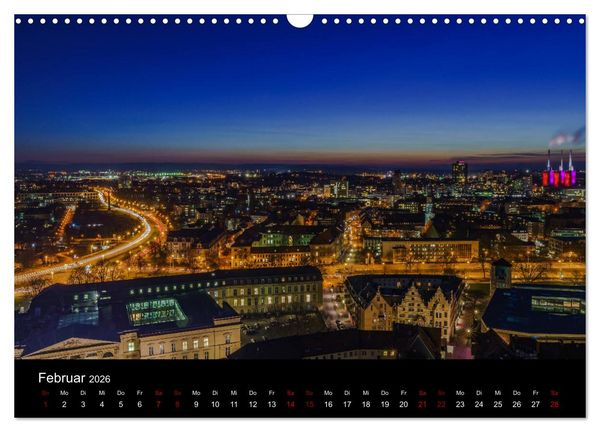 Produktbild: Hannover bei Nacht 2026 (Wandkalender 2026 DIN A3 quer), CALVENDO Monatskalender