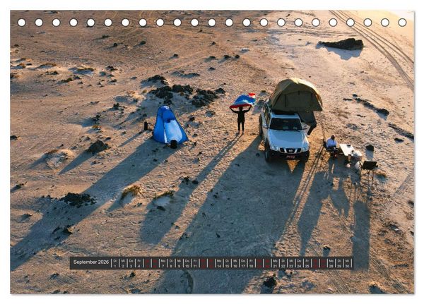 Produktbild: OMAN Offroad Travel Log (Tischkalender 2026 DIN A5 quer), CALVENDO Monatskalender