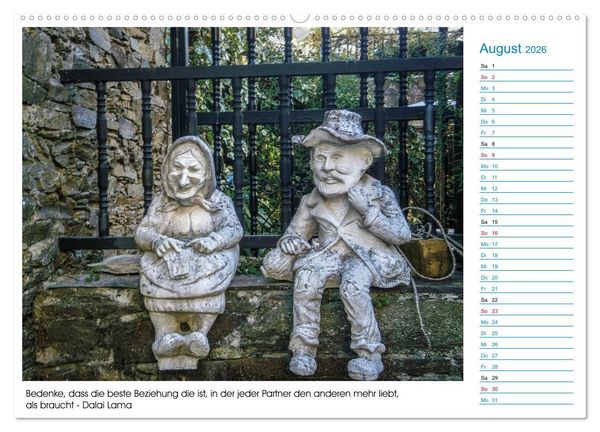Produktbild: Mein Weg nach Santiago de Compostela mit Zitaten (Wandkalender 2026 DIN A2 quer), CALVENDO Monatskalender