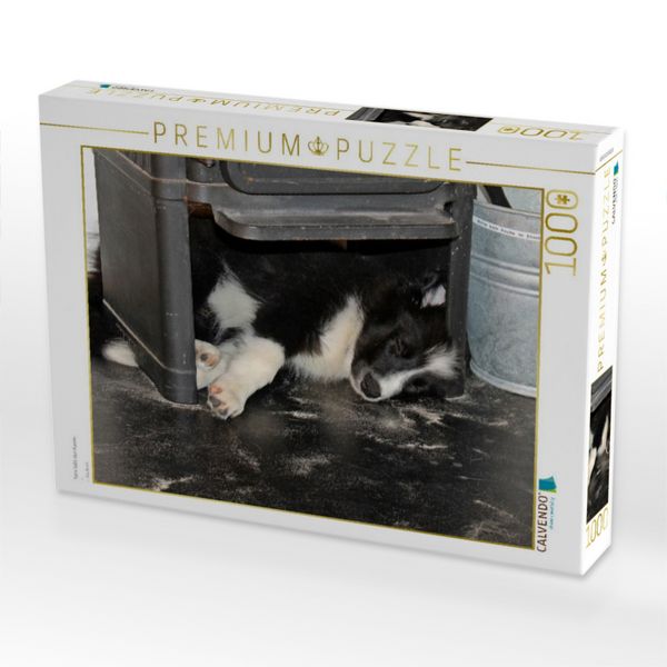 Produktbild: CALVENDO Puzzle Yaris liebt den Kamin | 1000 Teile Lege-Gr&ouml;&szlig;e 64x48cm Foto-Puzzle f&uuml;r gl&uuml;ckliche Stunden