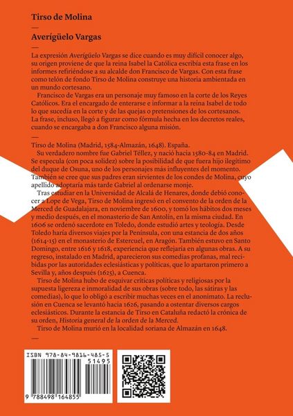 Produktbild: Aver&iacute;g&uuml;elo Vargas