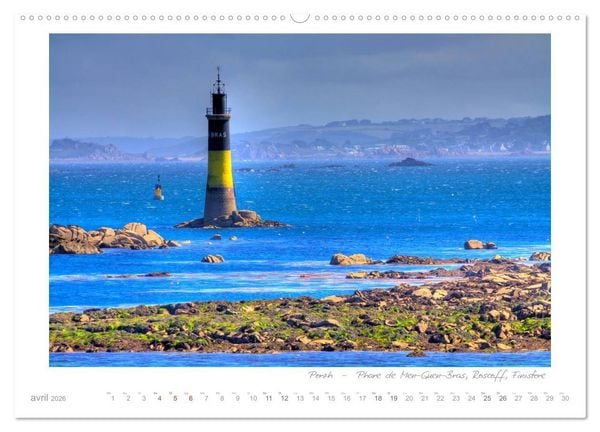 Produktbild: Rêves de Bretagne - Breizh (Calendrier mural 2026 DIN A2 vertical), CALVENDO calendrier mensuel