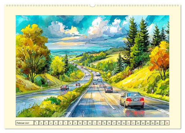 Produktbild: Deutschland. K&uuml;nstlerische Interpretationen (hochwertiger Premium Wandkalender 2027 DIN A2 quer), Kunstdruck in Hochglanz