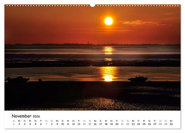 Produktbild: F&ouml;hr und Halligwelt 2026 (hochwertiger Premium Wandkalender 2026 DIN A2 quer), Kunstdruck in Hochglanz