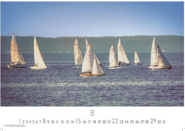 Produktbild: Segeln Kalender 2027 &ndash; Wandkalender | Fotokalender |Segelkalender Kalender f&uuml;r Segelliebhaber, Sportkalender 24x35cm