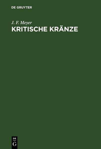 Produktbild: Kritische Kr&auml;nze