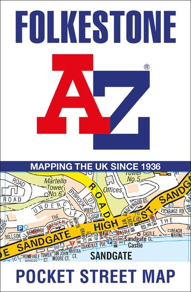 Produktbild: Folkestone A-Z Pocket Street Map