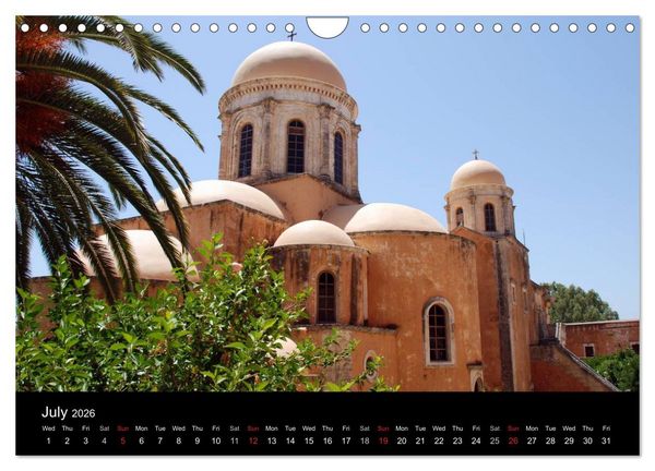 Produktbild: Crete the island of rebels (Wall Calendar 2026 DIN A4 landscape), CALVENDO 12 Month Wall Calendar