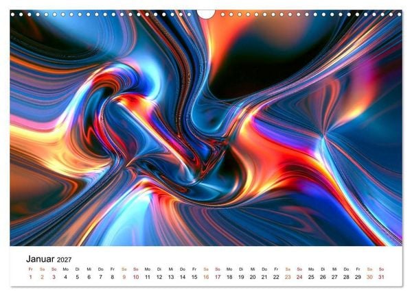 Produktbild: Spektrale Formwelten (Wandkalender 2027 DIN A3 quer), CALVENDO Monatskalender