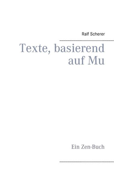 Produktbild: Texte, basierend auf Mu