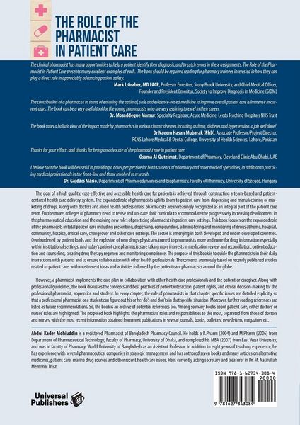 Produktbild: The Role of the Pharmacist in Patient Care