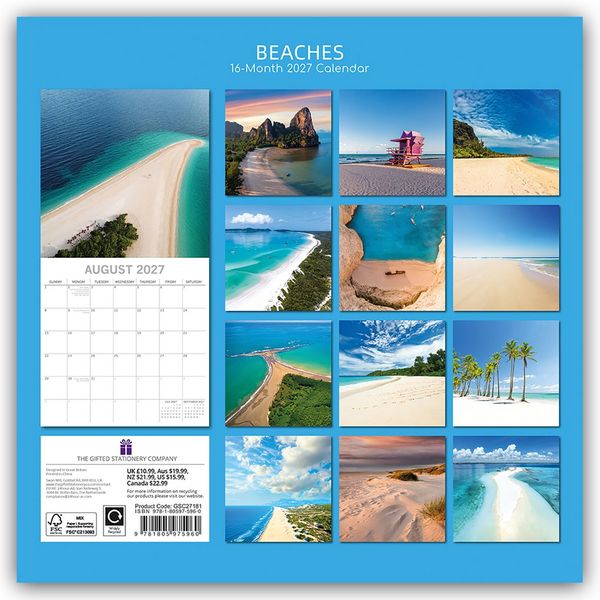 Produktbild: Beaches &ndash; Traumstr&auml;nde 2027 &ndash; 16-Monatskalender