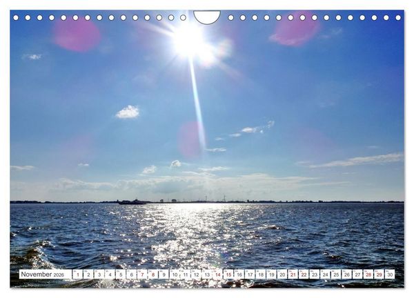 Produktbild: Elbf&auml;hre - Gl&uuml;ckstadt-Wischhafen (Wandkalender 2026 DIN A4 quer), CALVENDO Monatskalender