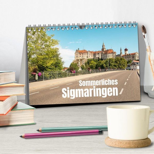 Produktbild: Sommerliches Sigmaringen (Tischkalender 2027 DIN A5 quer), CALVENDO Monatskalender