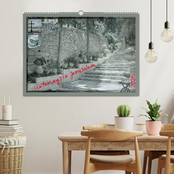Produktbild: Unterwegs in Jerusalem (Wandkalender 2026 DIN A2 quer), CALVENDO Monatskalender