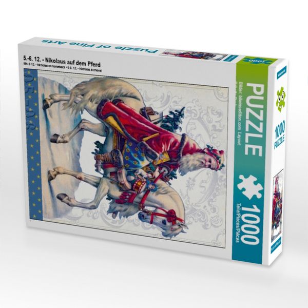 Produktbild: CALVENDO Puzzle 5.-6. 12. - Nikolaus auf dem Pferd | 1000 Teile Lege-Gr&ouml;&szlig;e 64x48cm Foto-Puzzle f&uuml;r gl&uuml;ckliche Stunden