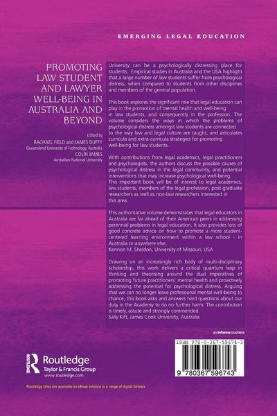 Produktbild: Promoting Law Student and Lawyer Well-Being in Australia and Beyond