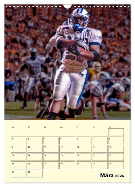 Produktbild: American Football, Team-Arbeit (Wandkalender 2026 DIN A3 hoch), CALVENDO Monatskalender