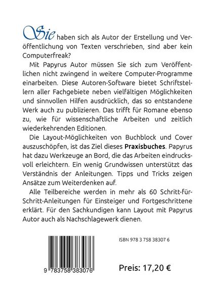 Produktbild: Layout mit Papyrus Autor