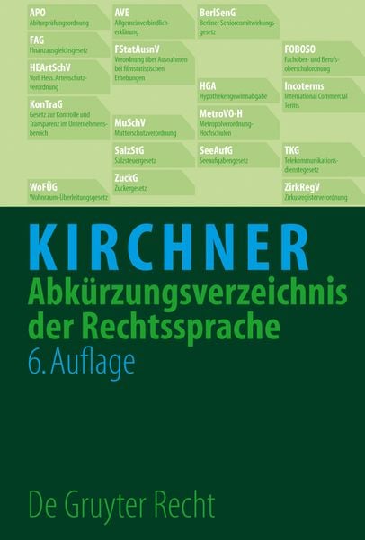 Produktbild: Abk&uuml;rzungsverzeichnis der Rechtssprache