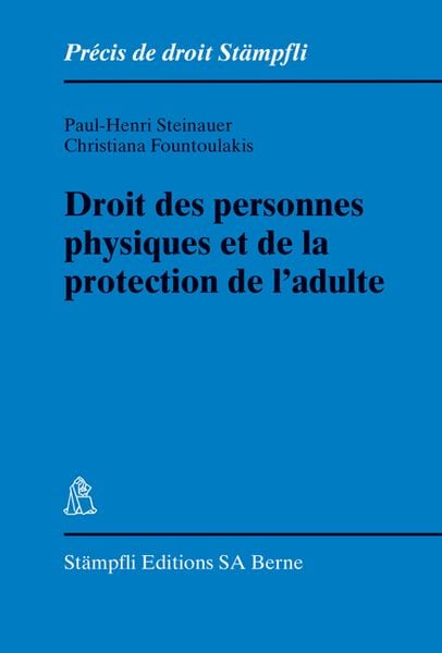 Produktbild: Droit des personnes physiques et de la protection de l'adulte