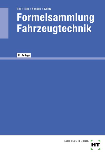 Produktbild: Formelsammlung Fahrzeugtechnik