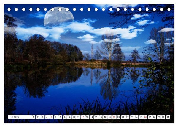 Produktbild: Tr&auml;ume im Mondlicht (Tischkalender 2026 DIN A5 quer), CALVENDO Monatskalender