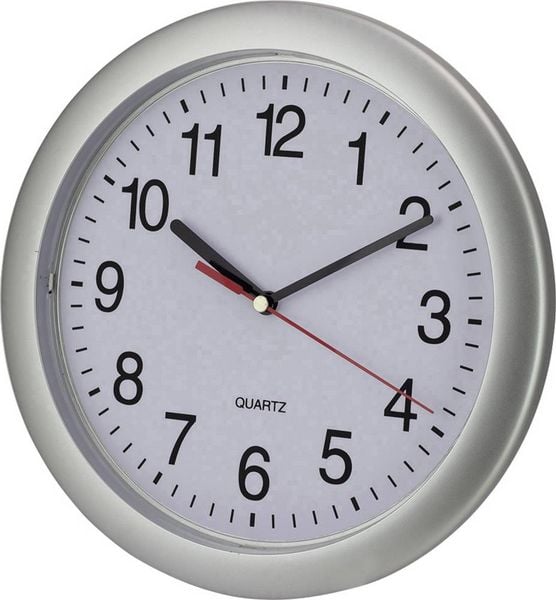 Produktbild: EuroTime 22222 Quarz Wanduhr 25cm Silber
