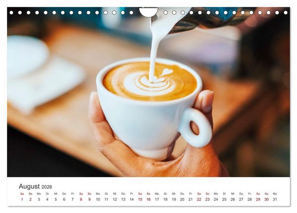 Produktbild: Genussmomente Kaffee (Wandkalender 2026 DIN A4 quer), CALVENDO Monatskalender
