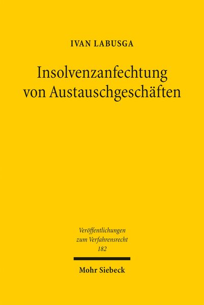 Produktbild: Labusga, I: Insolvenzanfechtung von Austauschgesch&auml;ften